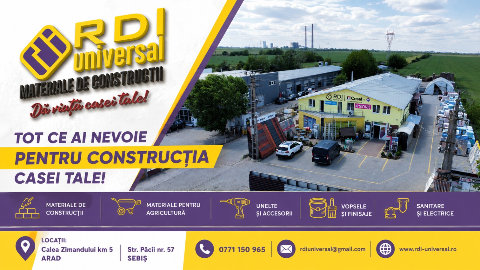 Tot ce ai nevoie pentru construcție - RDI Universal