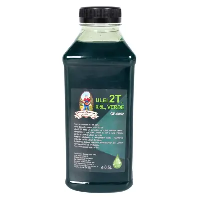 Ulei amestec 2t micul padurar, verde, 0.5l